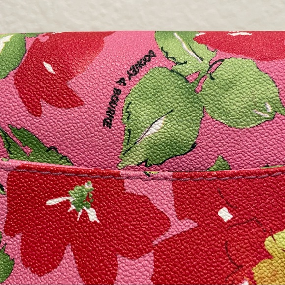 Dooney & Bourke 🌸 Pink Floral, Letter Carrier Leather Crossbody bag 🌸 - Picture 7 of 16